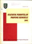 Statistik Perhotelan Provinsi Bengkulu  2001