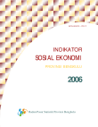 INDIKATOR SOSIAL EKONOMI PROVINSI BENGKULU 2006