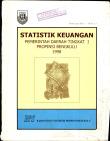 Statistik Keuangan Pemerintah Daerah Tingkat I Provinsi Bengkulu 1998