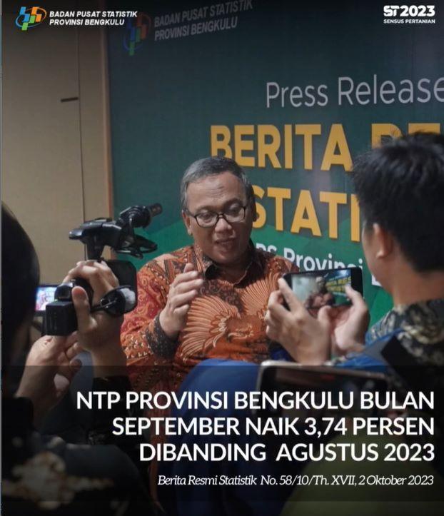 NTP Provinsi Bengkulu September 2023