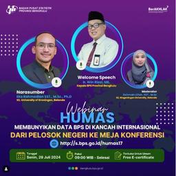 Public Relations Webinar of BPS Bengkulu Province