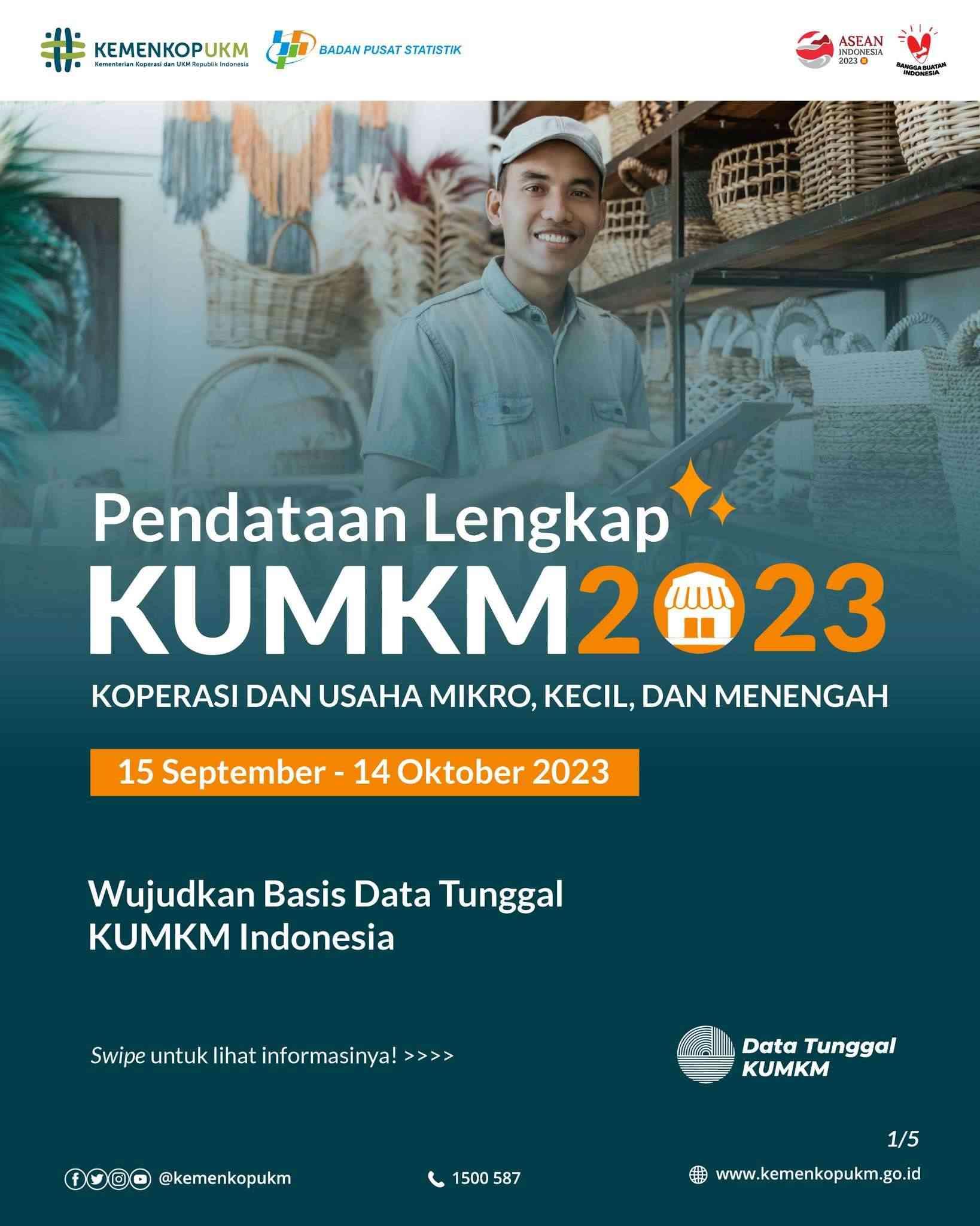 Ayo bersama kita wujudkan Basis Data Tunggal KUMKM Indonesia!