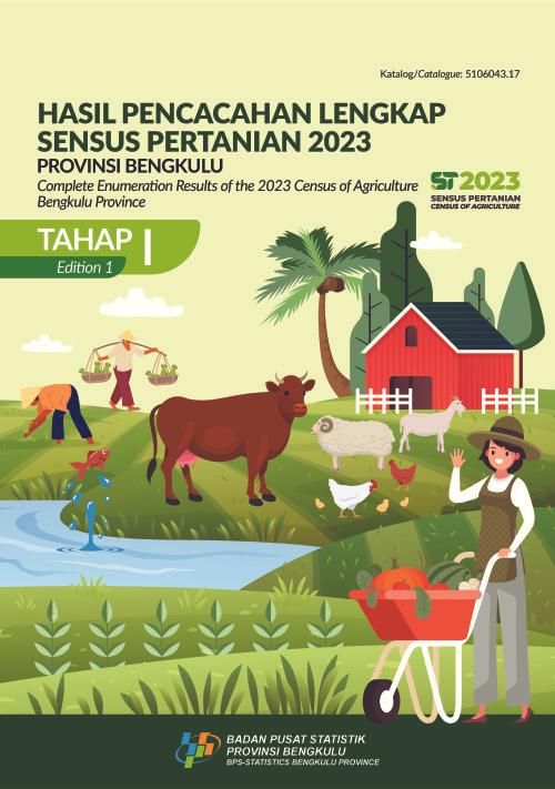 Complete Enumeration Results of the 2023 Census of Agriculture - Edition 1 Bengkulu Province