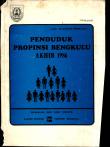 Residents Of Bengkulu Province Late 1986