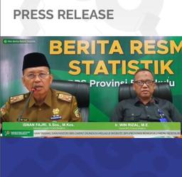 SECRETARY OF PROVINCE GOVERNMENT ATTENDED BENGKULU ECONOMIC GROWTH RELEASE