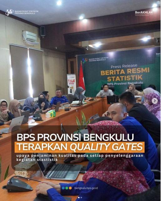 BPS Provinsi Bengkulu Terapkan Quality Gates