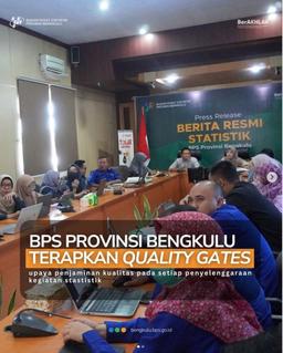 BPS Provinsi Bengkulu Terapkan Quality Gates