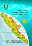 Nama-nama Wilayah Administrasi di Provinsi Bengkulu 2012