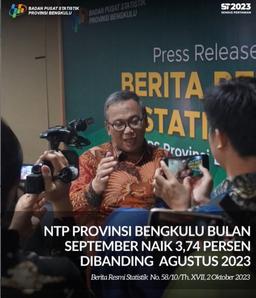 Bengkulu Province's NTP for September 2023