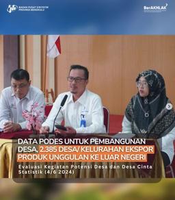 DATA PODES UNTUK PEMBANGUNAN DESA