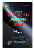 Statistik Kriminalitas Provinsi Bengkulu 2008