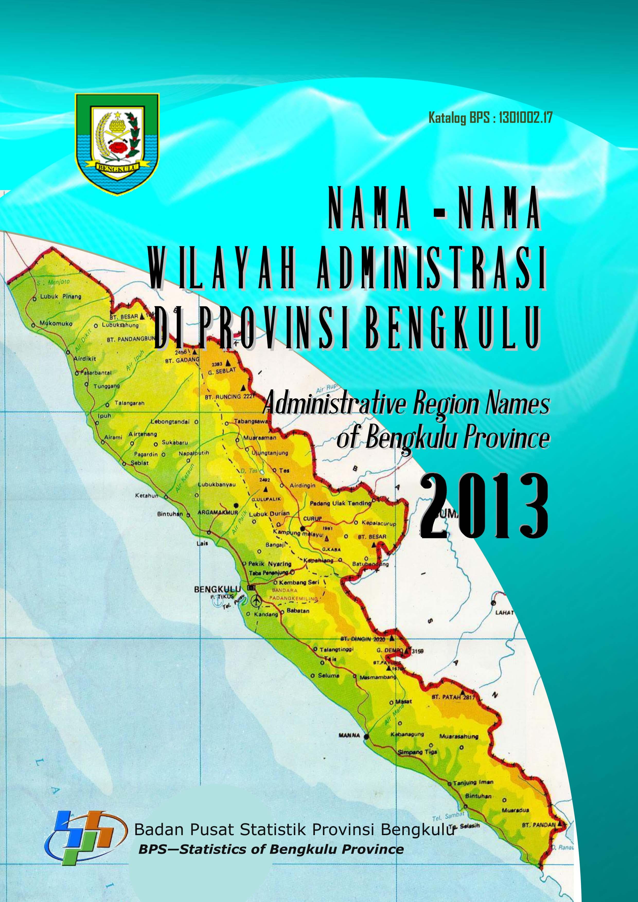 Nama-nama Wilayah Administrasi di Provinsi Bengkulu 2013