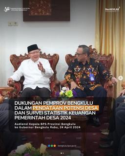 BENGKULU PROVINCIAL GOVERNMENT SUPPORT IN COLLECTION OF VILLAGE POTENTIAL 