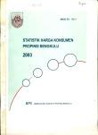 Statistik Harga Konsumen Provinsi Bengkulu 2003