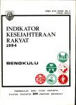 Indikator Kesejahteraan Rakyat Provinsi Bengkulu 1994