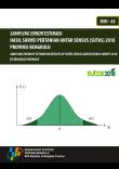 SAMPLING ERROR ESTIMASI HASIL SURVEI PERTANIAN ANTAR SENSUS (SUTAS) 2018 PROVINSI BENGKULU